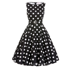 Belle Poque 37 Patterns Stock mangas de algodão polka Dots Pinup Dress BP000002-32